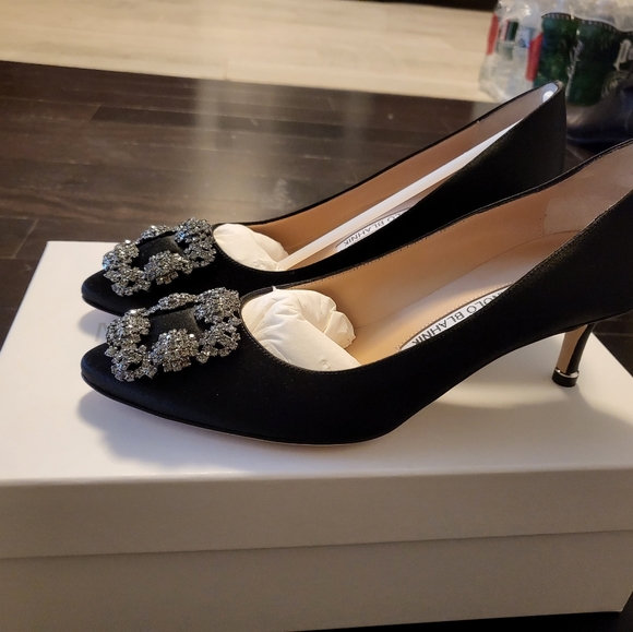 Manolo Blahnik Hangisi 50 heel in size 36.5. - Picture 1 of 8